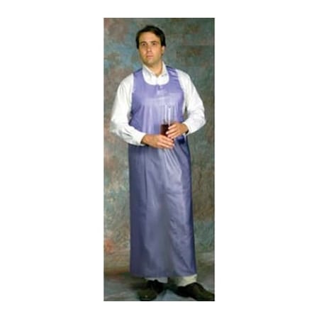 Keystone Safety 6 Mil PVC Apron W/ Die Cut Edge, Blue, 35" x 45", 12/Bag AP-PVC-6DC-3545-BL-1BG
